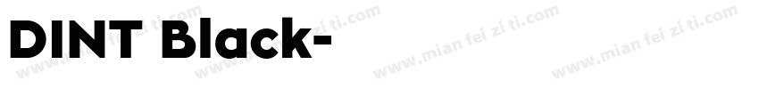DINT Black字体转换